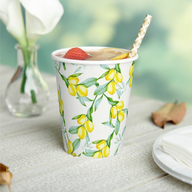 Vasos De Papel Limones (in situ)