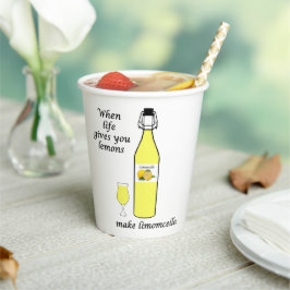 Vasos De Papel Limones a tazas calientes de limoncello