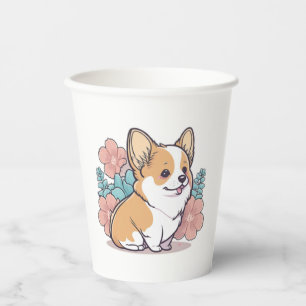 Vasos De Papel lindo corgi