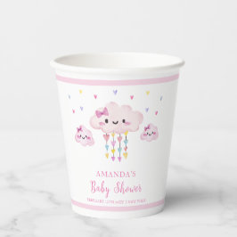 Vasos De Papel Lindo y colorido Raindrop Squerido Baby Shower