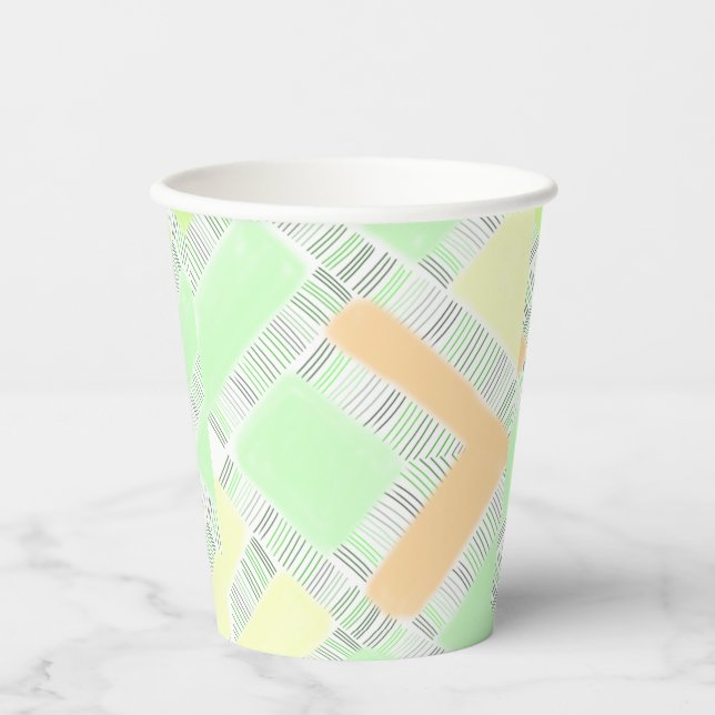 Vasos De Papel líneas de luz (Anverso)