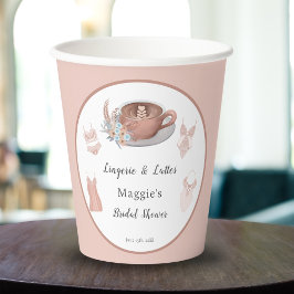 Vasos De Papel Lingerie & Lattes Bridal Shower