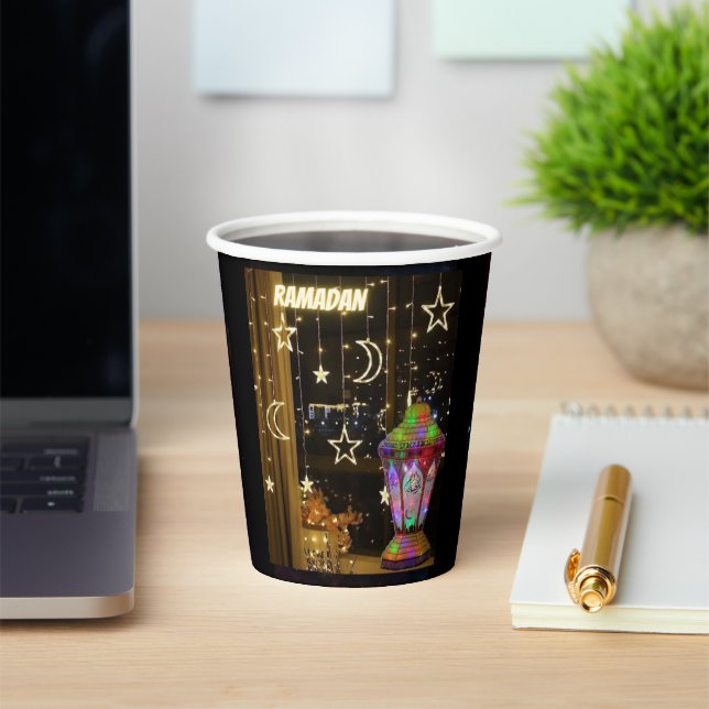 Vasos De Papel Linterna de Ramadán.    (in situ)