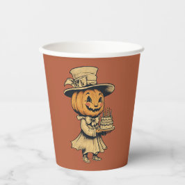 Vasos De Papel Linterna Jack-o' de Halloween en tazas de papel Na