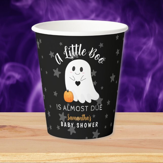 Vasos De Papel Little Boo Ghost Halloween Baby Shower (Subido por el creador)