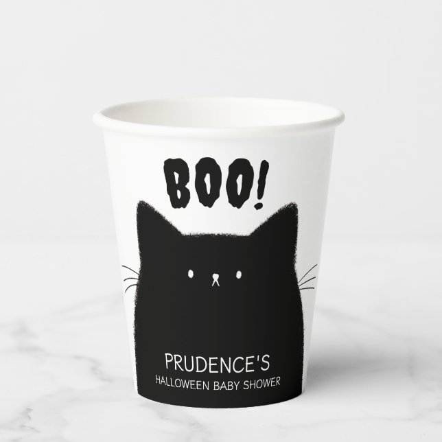 Vasos De Papel Little Boo Halloween Baby Shower (Anverso)