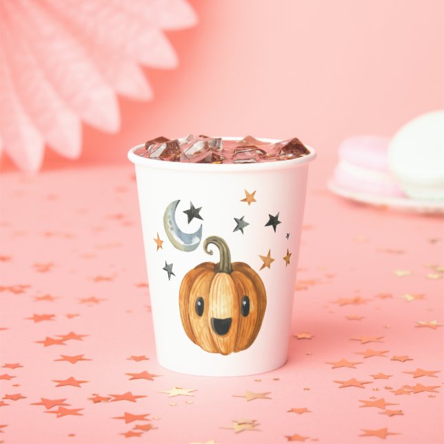 Vasos De Papel Little Boo Halloween Baby Shower Paper cup (in situ)