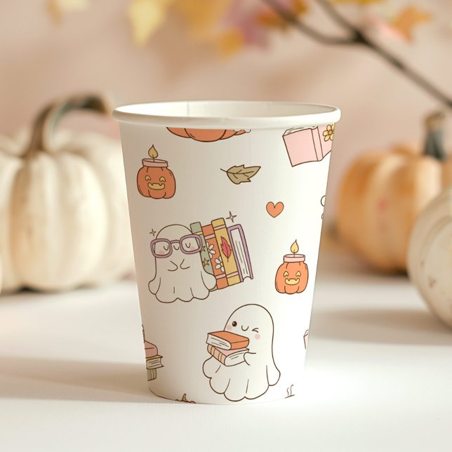 Vasos De Papel Little Boo White Whimsical Books Baby Shower (Subido por el creador)