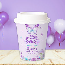 Vasos De Papel Little Butterfly Baby Shower Girl