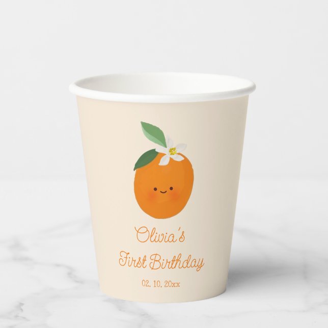 Vasos De Papel Little Cutie Birday (Anverso)