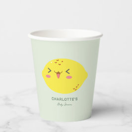 Vasos De Papel Little Cutie Lemon Citrus Baby Shower