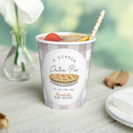 Vasos De Papel Little Cutie Pie Acción de Gracias Baby Shower