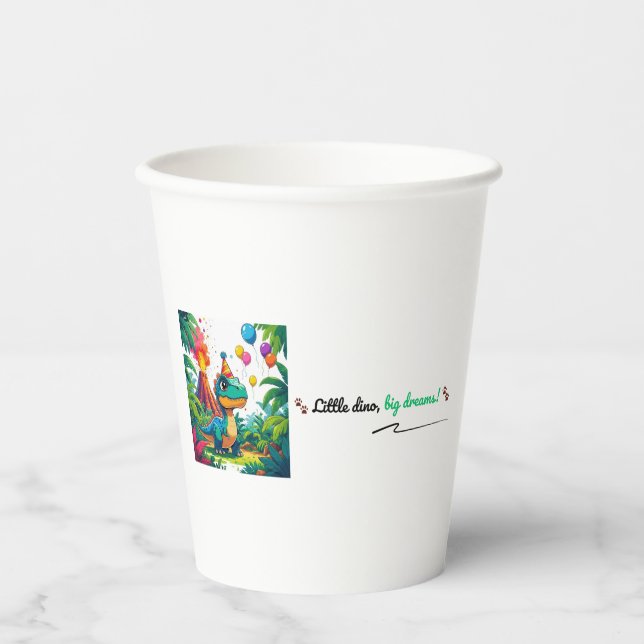 Vasos De Papel Little Dino, Big Dreams! Cup (Anverso)