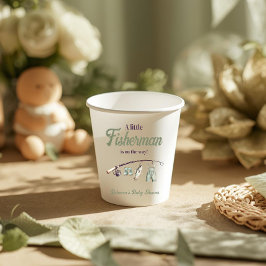 Vasos De Papel Little Fishman Clothesline Fishing Baby Shower