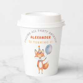 Vasos De Papel Little Fox Birthday Party