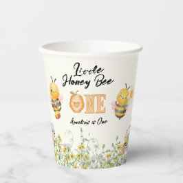 Vasos De Papel Little Honey To Bee One Wildflower 1st Birthday