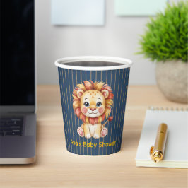 Vasos De Papel Little Lion Boy Baby Shower