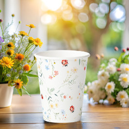 Vasos De Papel Little Love Bug Garden Baby Shower Baby Duke