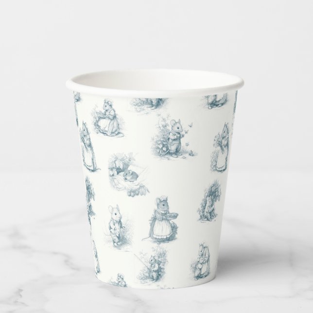 Vasos De Papel Little Mouse del libro de historias (Anverso)