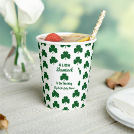 Vasos De Papel Little Shamrock St Patrick's Day Baby Shower