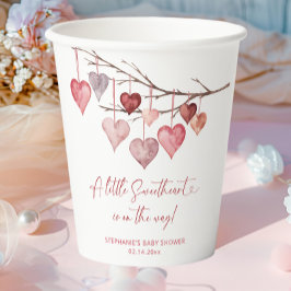 Vasos De Papel Little Slove Valentines Baby Shower