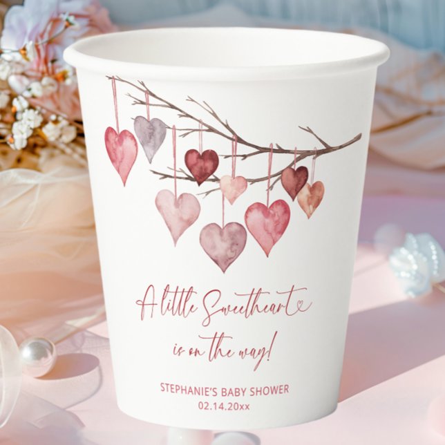 Vasos De Papel Little Slove Valentines Baby Shower (Subido por el creador)
