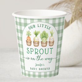 Vasos De Papel Little Sprout Baby Shower 