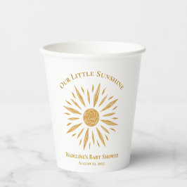 Vasos De Papel Little Sunshine Baby Shower Paper Cup