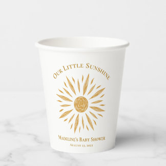 Vasos De Papel Little Sunshine Baby Shower Paper Cup