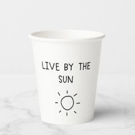 Vasos De Papel Live By the Sun