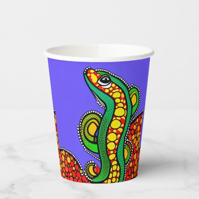 Vasos De Papel Lizard Love (Izquierda)