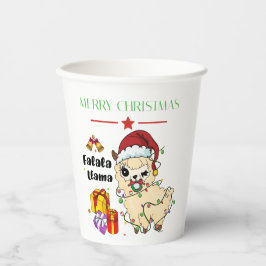 Vasos de Papel Llama de Navidad
