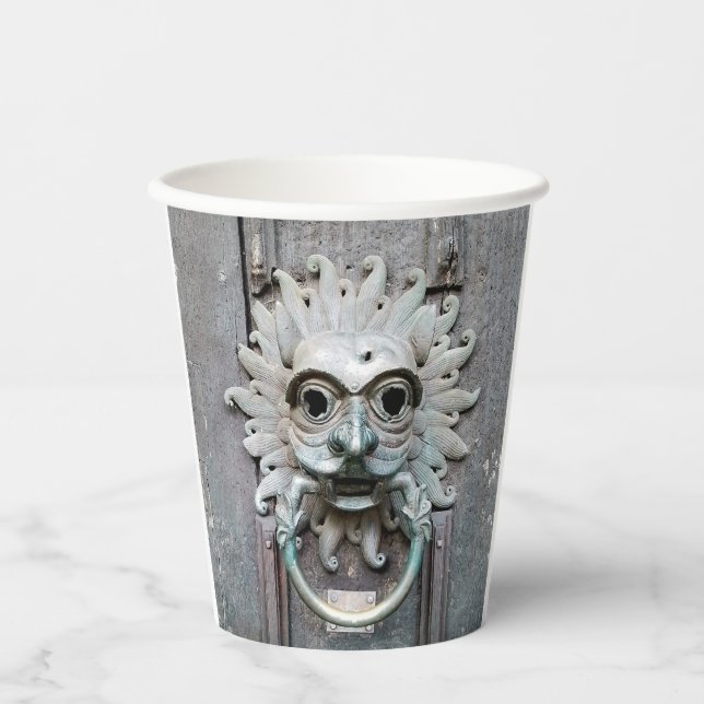 Vasos De Papel Llamada de Knock (Anverso)