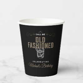 Vasos De Papel Llámame Antiguo Cóctel Whiskey Fashion Cumpleaños
