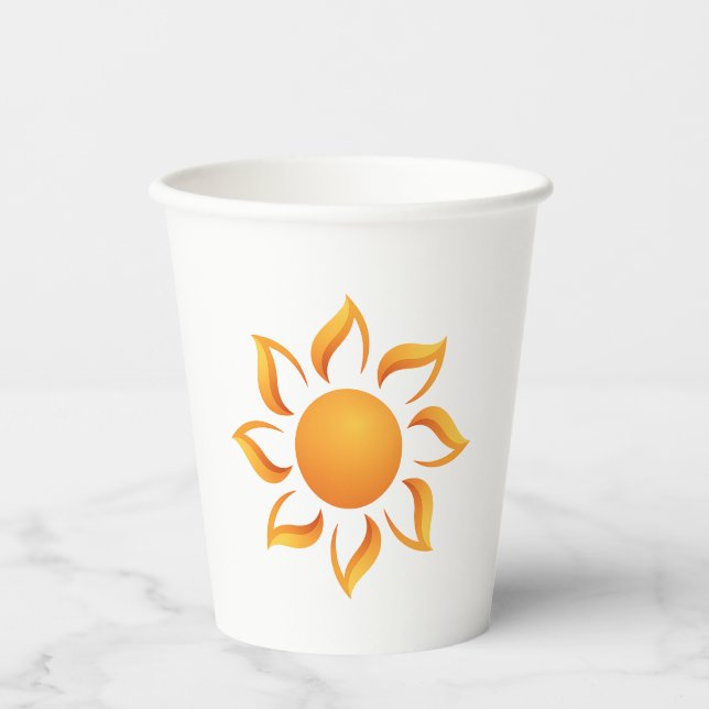 Vasos De Papel Llenamos los días de sol (Anverso)