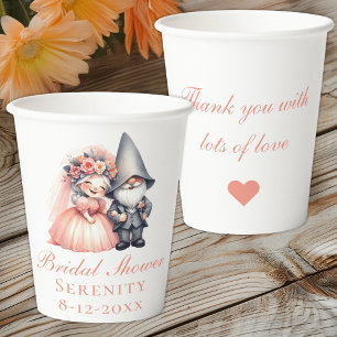 Vasos De Papel Lluvia de Regalos de Boda Rústica con Gnomo de Jar