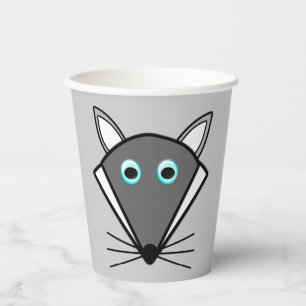 Vasos De Papel Lobo de Halloween Adorable