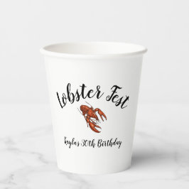 Vasos De Papel Lobster Fest
