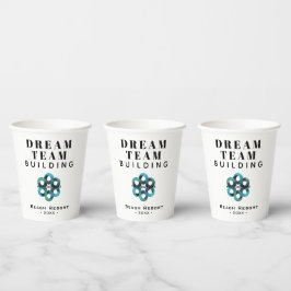 Vasos De Papel Logo de Dream Team Building Company