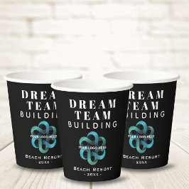 Vasos De Papel Logo de Dream Team Building Company