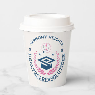 Vasos De Papel Logo de Harmony Heights Healthcare Solutions Compa