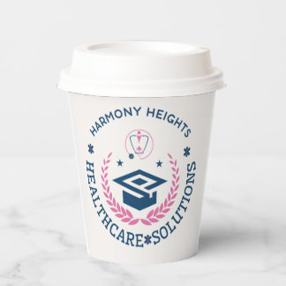 Vasos De Papel Logo de Harmony Heights Healthcare Solutions Compa