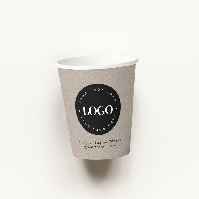 Vasos De Papel Logo de la Compañía de Personalizados circulares (Subido por el creador)