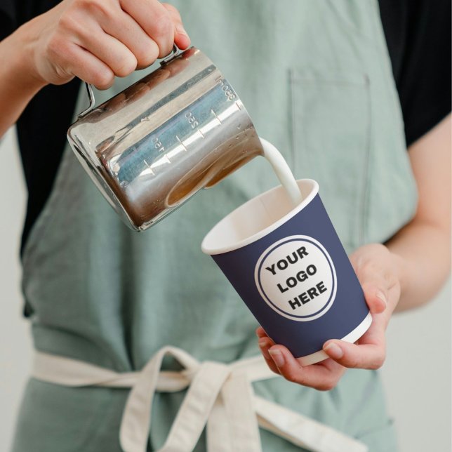 Vasos De Papel Logo de la Marina Azul personalizado Expresso Bari (Subido por el creador)