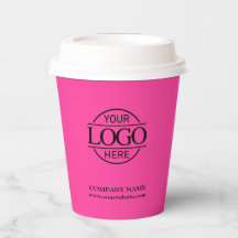 Logotipo corporativo moderno de empresa rosa inten