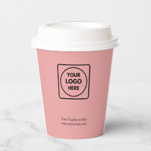 Vasos De Papel Logotipo de barista moderno de branding profesiona