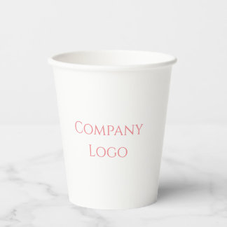 Vasos De Papel Logotipo de empresa personalizado