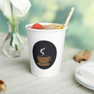 Vasos De Papel Logotipo de la copa de café Mug
