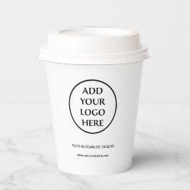 Vasos De Papel Logotipo de la placa profesional corporativa de la