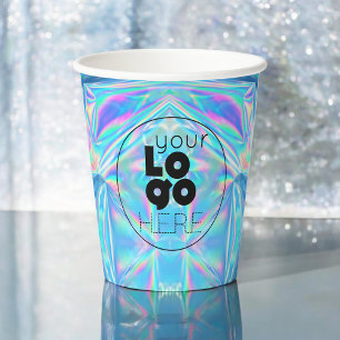 Vasos De Papel Logotipo de negocio personalizado Copas de Fiestas